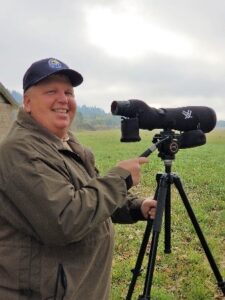 Brent Waddell with spotting scope