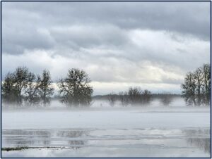 Frozen lake by Susan Setterberg
