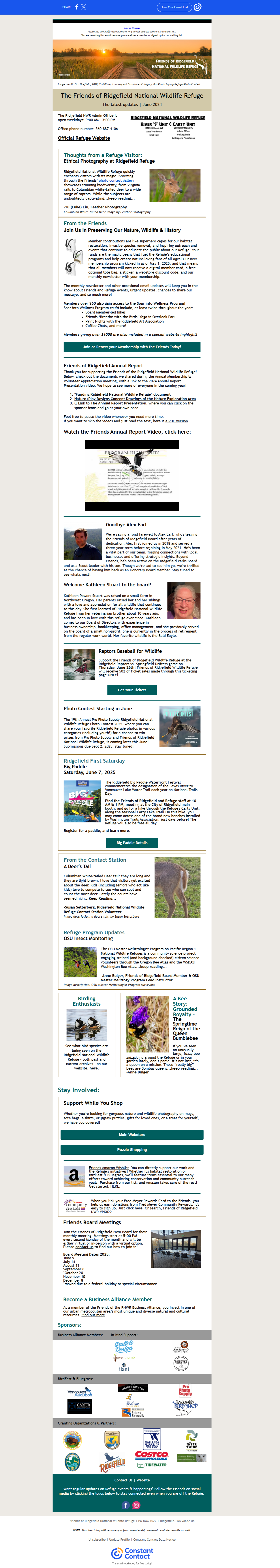 screenshot of the June 2025 newsletter, follow links to original
